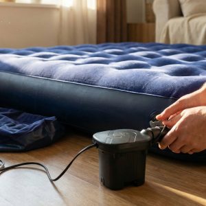 Portable Electric Air Pump Inflator Set with Car Charging Adapter (1 Set)