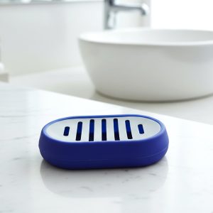 Plastic Soap Holder Tray with Drain Slots (1 Pc)