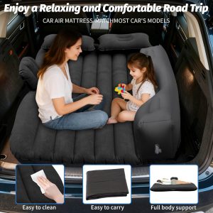 Inflatable Car Air Mattress Bed (132 × 96 cm, 1 Set)