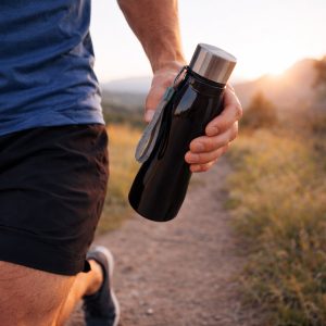 Customize Stainless Steel Water Bottle with Carry Strap 600 ML