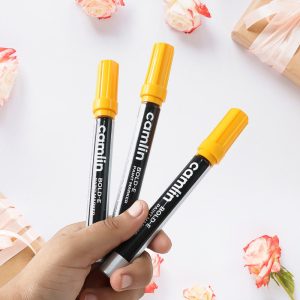 Camlin Bold-E Paint Marker  for Industrial and Multi-Surface Marking – Pack of 10