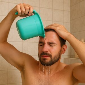 Plastic Bath Mug for Bathroom Use (1 Pc)