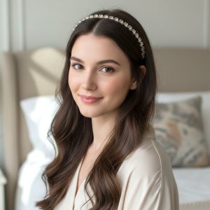 Premium Pearl & Beaded Designer Hair Band (1 Pc, Mix Design)