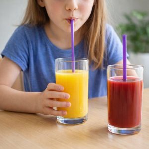 Reusable Plastic Drinking Straws Pack of 10