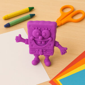 Camlin Modelling Clay 150 gm – Purple Color Soft Reusable Clay for Creative Crafting