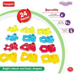 Funskool Giggles Nuts & Bolts Learning Toy – Educational Shape & Color Matching Activity for Kids