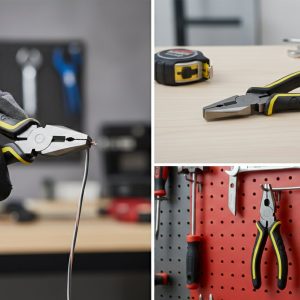 Pliers and Long Nose Pliers Set with Anti Slip Grip Handle (2 Pc Set)