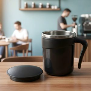 Prexo Modern Insulated Dolphin Mug With Lid (1 Pc, 200 ML Approx)