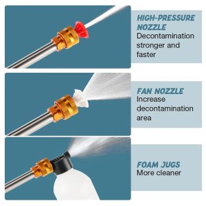 88VF Car Washer Gun Wireless High Pressure Washer Water Spray Gun (1 Set)