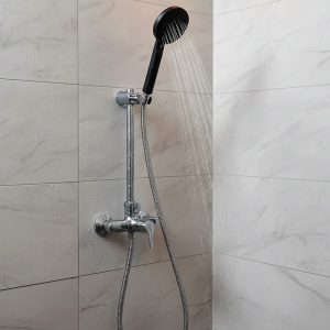Handheld Bathroom Shower Head with Flexible Stainless Steel Hose 143 Cm Long