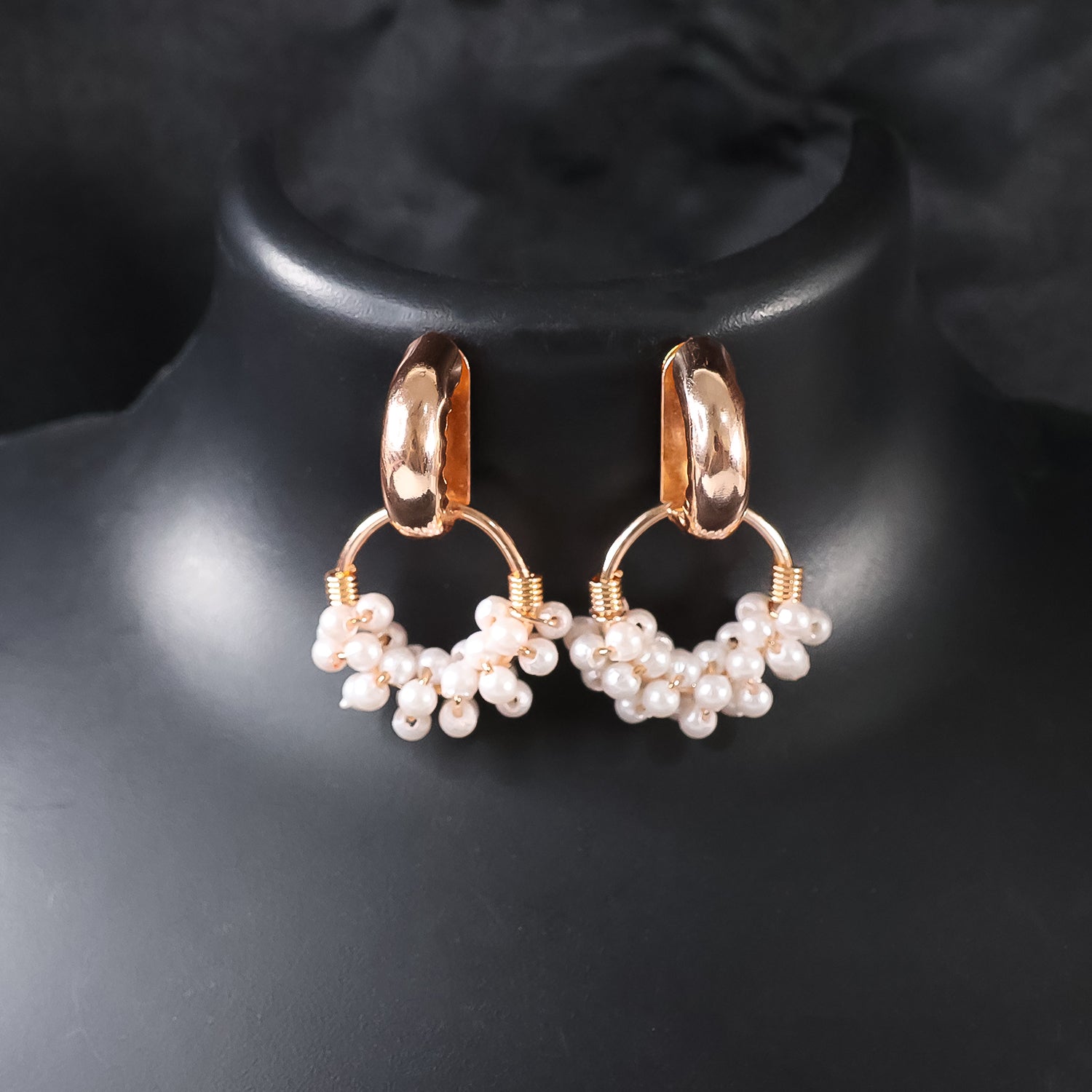 Double Pearl Stud Earrings (1 Pair)