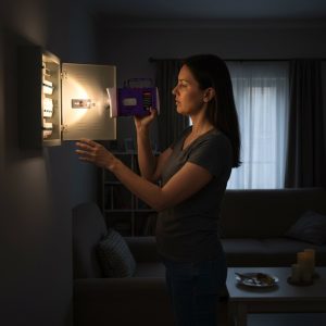 OMEGA Rechargeable LED Laser Torch Light with 5200 mAh Battery