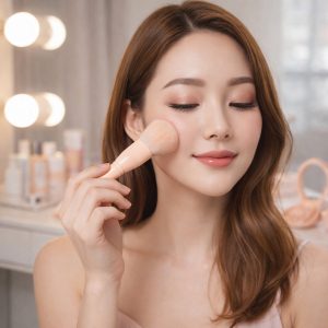 5 in 1 Makeup Brush Set with Mirror Box – Compact Cosmetic Kit