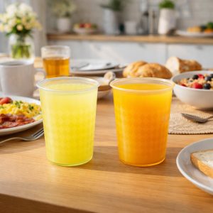 Unbreakable Plastic Drinking Glass Set of 6 (200 ML Each)