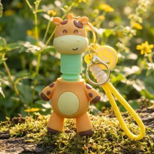 Cute Giraffe Cartoon Keychain (1 Pc)