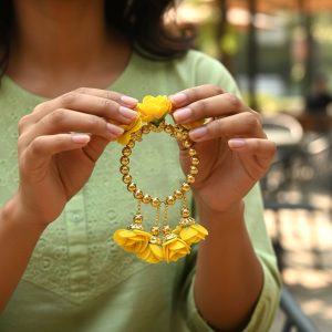 Traditional Pooja Wrist Ornament Haldi Kada Bracelet (1 Pc)