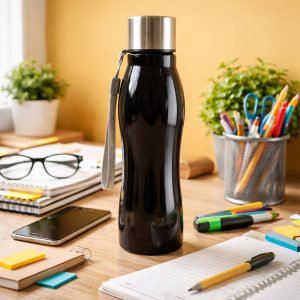 Customize Stainless Steel Water Bottle with Carry Strap 600 ML