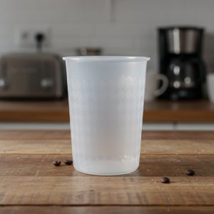 Transparent Reusable Plastic Drinking Glass 200 ML Approx (1 Pc)