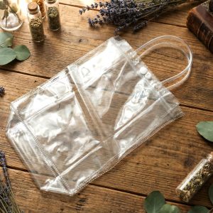 Transparent PVC Carry Bag (1 Pc, 22 x 16 Cm)