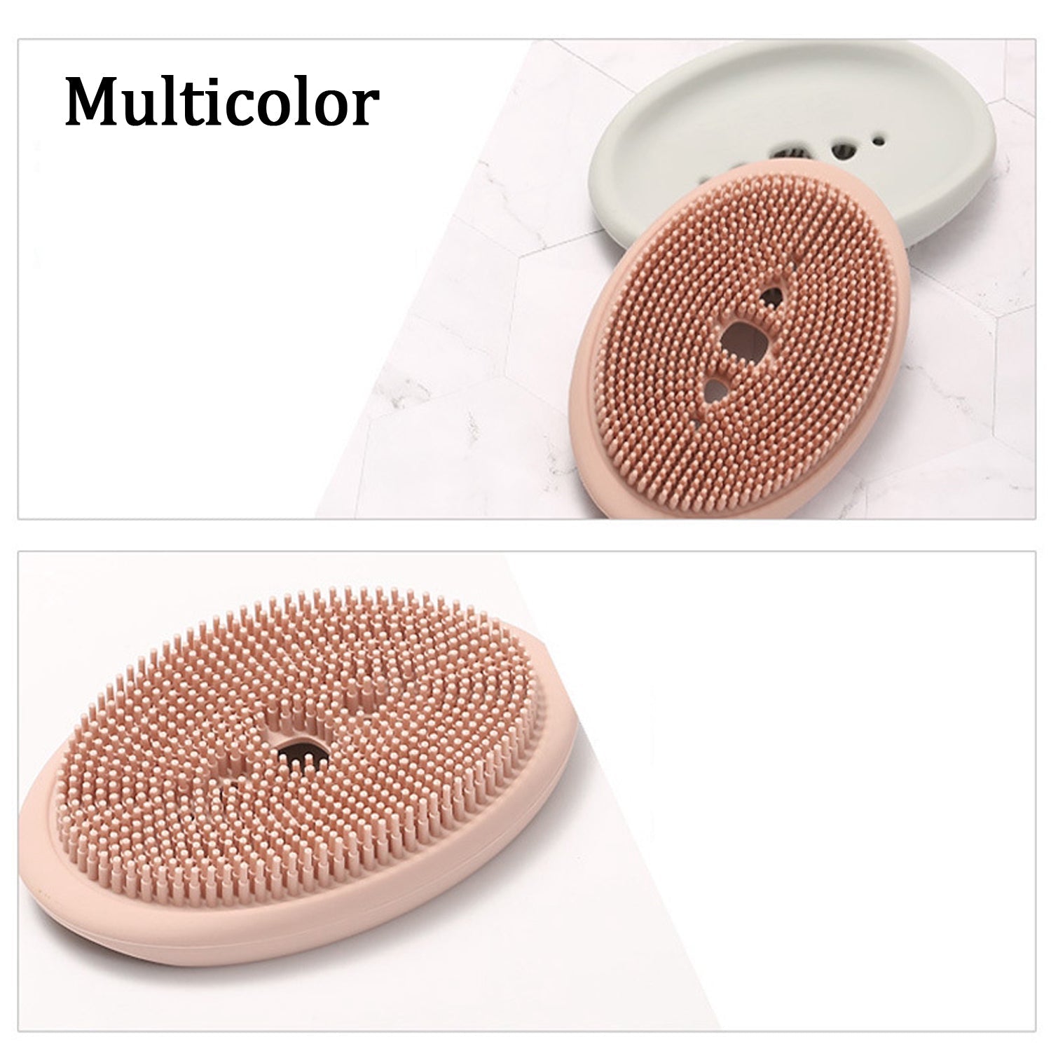 2 in 1 Silicone Cleaning Brush used in all kinds of bathroom purposes for cleaning