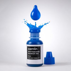 Camlin Whiteboard Marker Ink 15 ml – Blue Color Refill Ink for High Visibility