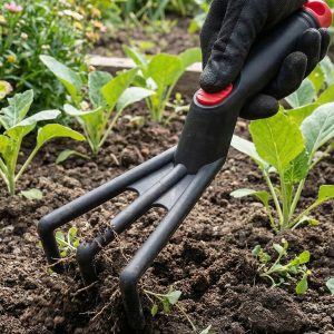 Hand Garden Cultivator Rake Plastic Gardening Tool (1 Pc, 27 Cm)