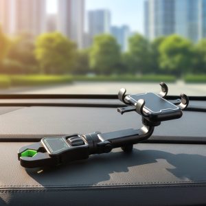 360 Degree Adjustable Rearview Mirror Car Mobile Phone Holder (1 Pc)