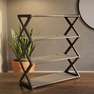 4 Layer Foldable Shoe Rack Organizer (1 Pc)