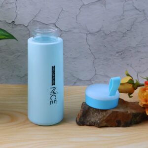 Plastic Water Bottle 400 ML Leak Proof Daily Use Bottle for Children Mix Color 1 Pc