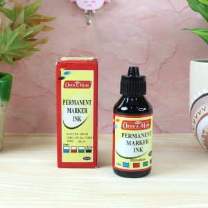 Officemate Permanent Marker Ink 100ml – Black, Refill Ink for Permanent Markers