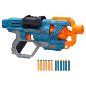 Nerf Elite 2.0 Commander Blaster High-Performance Foam Dart Gun with 12 Darts