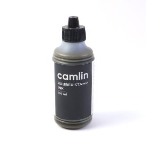 Camlin Rubber Stamp Ink Black 100 ml – Smooth, Long-Lasting Refill Ink for Stamp Pads