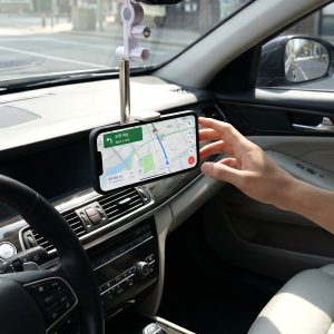 Adjustable Rearview Mirror Car Mobile Phone Holder (1 Pc)