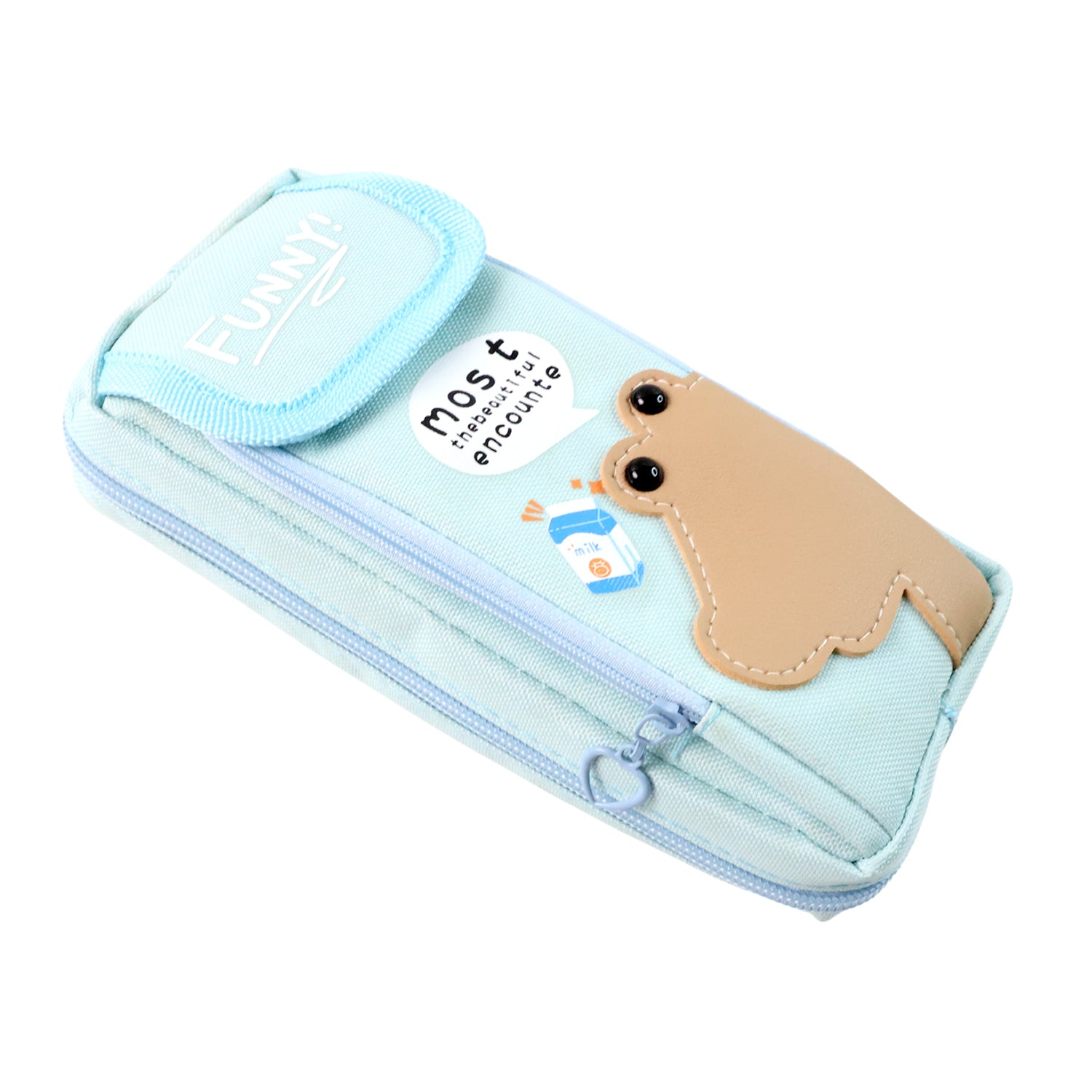 Printed Multipurpose Zipper Pencil Pouch - (1 Pc / Mix Design) - Image 5