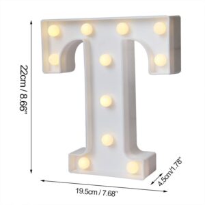 Decorative LED Marquee Alphabet Letter Light “T” (1 Pc)