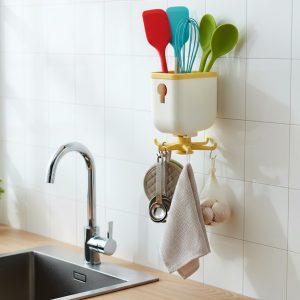 360° Rotating Storage Heavy Duty Sticky Wall Hook (1 Pc)