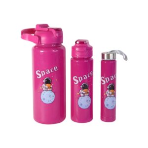 Space Theme Printed Water Bottles – 2000ML, 900ML & 300ML Approx- (Set)