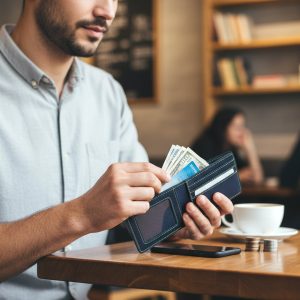 4 In 1 Premium PU Leather Wallet Gift Set for Men (4 Pc Set)