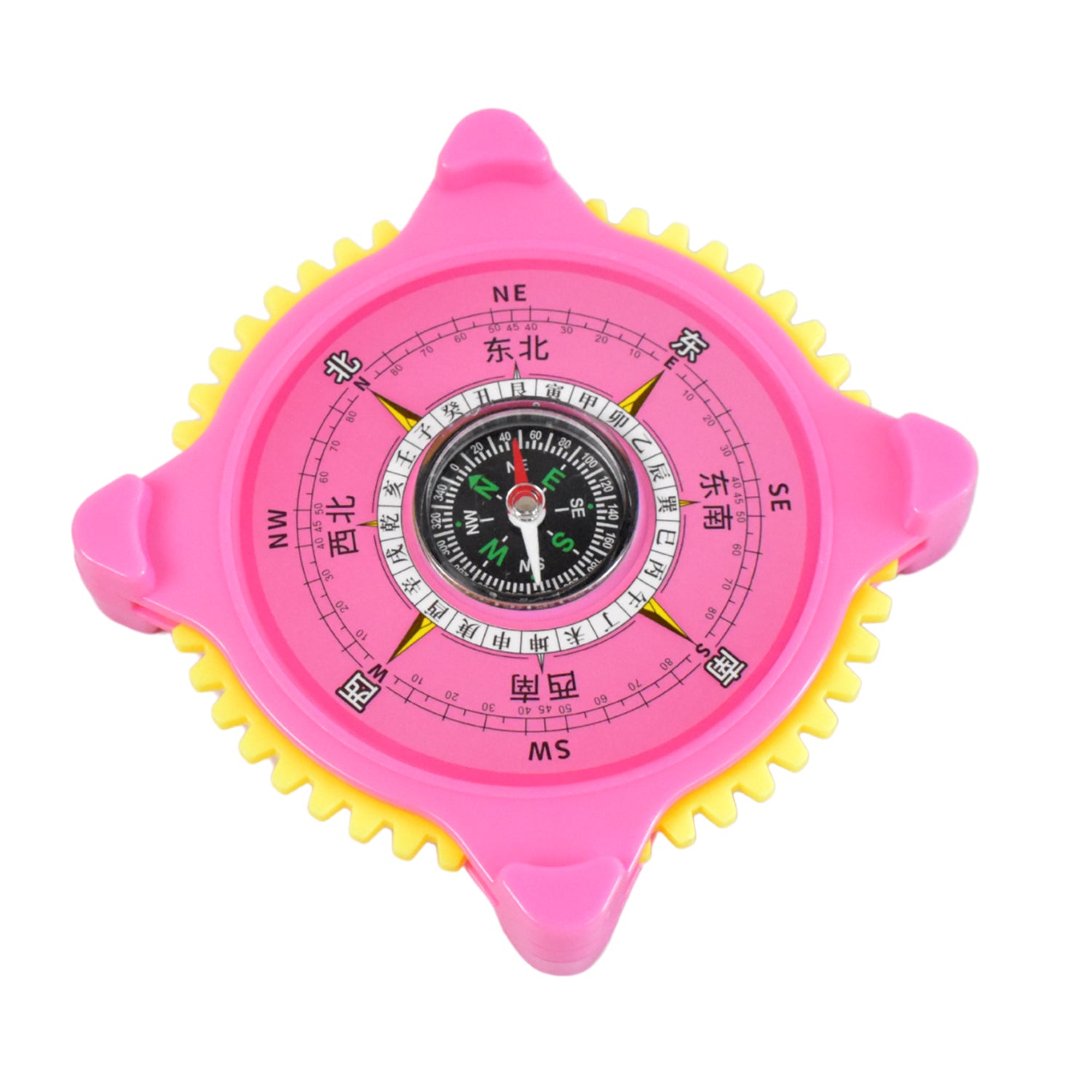 2-in-1 Navigation / Direction North-South Compass with Clock (1 Pc)