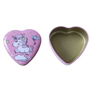 Heart Shaped Unicorn Printed Multipurpose Storage Box (1 Pc)