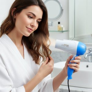 Foldable Hair Dryer with Dual Speed Setting (1 Pc, 1000W)