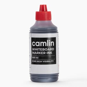 Camlin Whiteboard Marker Ink 100 ml – Black Color Refill Ink for High Visibility