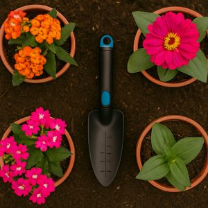 Plastic Heavy Duty Garden Hand Trowel with Measurement Marks (1 Pc / Mix Color)