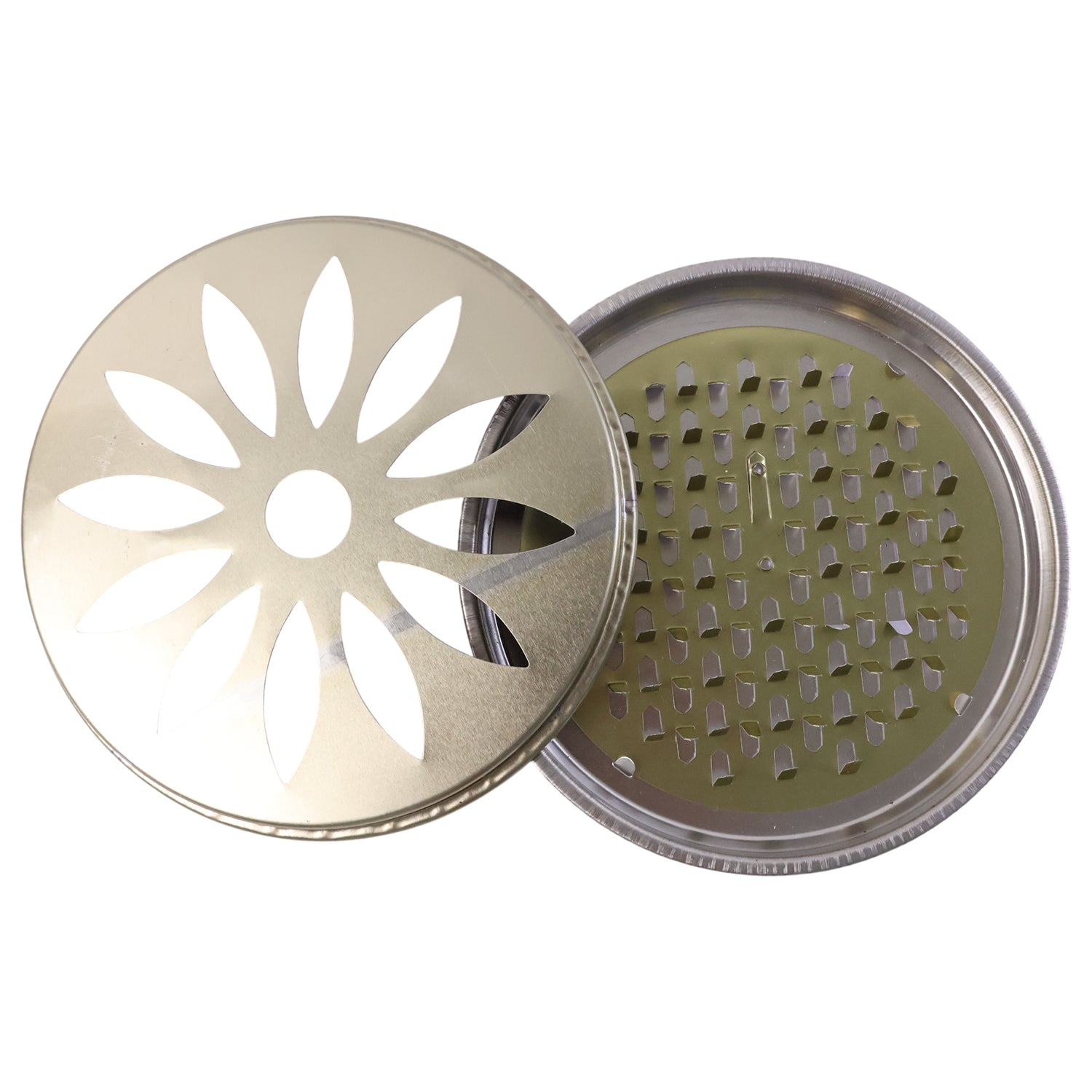 2 in 1 Metal Mosquito Coil Stand cum Incense Burner (15x15 Cm, 1 Pc)