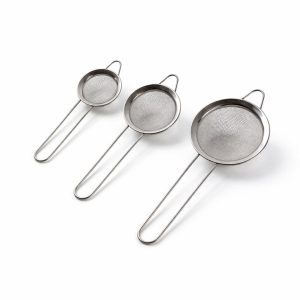 Stainless Steel Tea Strainer 3 Piece Set
