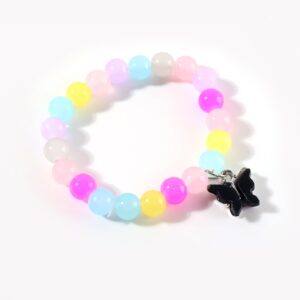 Premium Multicolor Pastel Bead Stretch Bracelet (1 Pc)