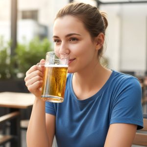 Prexo Plastic Shake Mug Glass with Handle (2 Pc Set, 400 ML Approx)