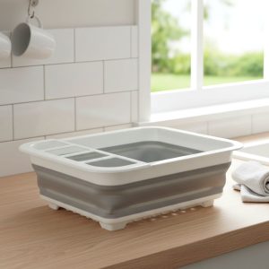 Foldable Plastic Dish Drying Rack (1 Pc)