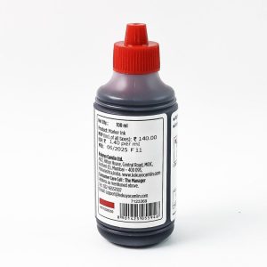 Camlin Permanent Marker Ink 100 ml – Red Color Refill Ink for Multi-Surfaces