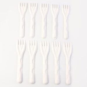 Compostable Bagasse Fork – 10 Pcs Pack